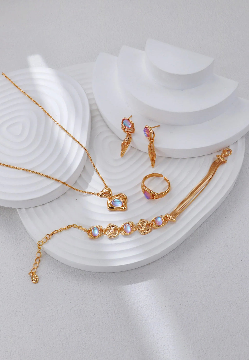 Minimalist Moon Stone Ring