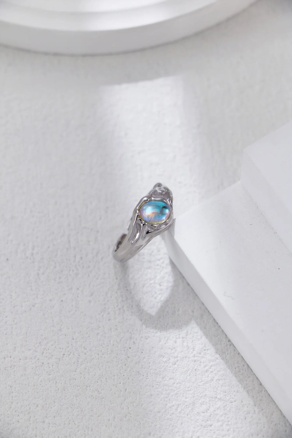 Minimalist Moon Stone Ring