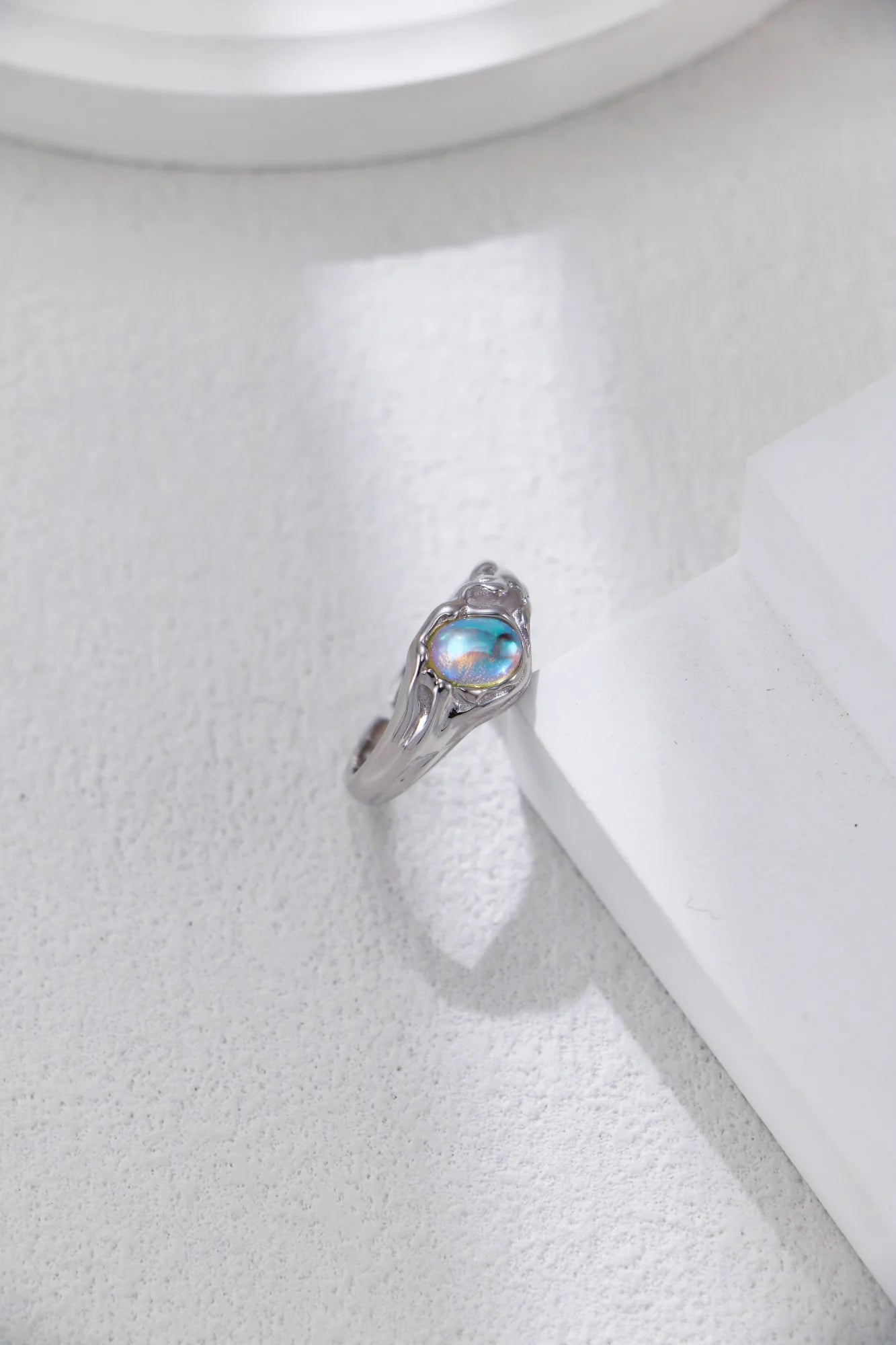 Minimalist Moon Stone Ring